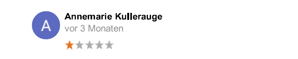 Google Bewertung löschen